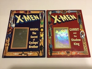 Posten 2 X-MEN Hologramm Bücher Havok Gambit Shadow King Marvel Comics 1994 Hardcover - Bild 1 von 10