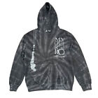 Vintage My Chemical Romance Mens Spiral Tie Dye Hoodie Size Small Grey