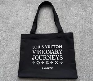 Louis Vuitton Bangkok Visionary Journeys Exhibition Tote Bag Black - Picture 1 of 6