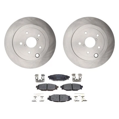 For Subaru WRX STI 13-17 Raybestos R-Line Plain Rear Brake Kit w Ceramic Pads Foto 1 de 4