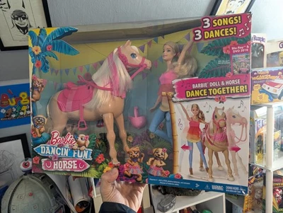 NEVER USED Barbie Dancin Fun Horse Sound & Dancing Horse Mattel 2015 - OPEN BOX - Image 1 of 4