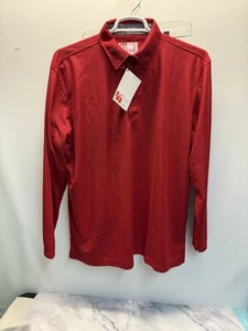 Chick Filet FranchiseTeam Style Oobe Pull Over Long Sleeve Work Shirt Sz XL Red - Picture 1 of 3