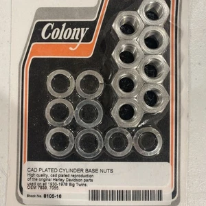Colony 8105-16 Cadmium Plated Cylinder Base Nut Set - Bild 1 von 2