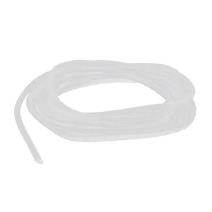 6mm OD Weiß 4M PE Polyethylen Spiralkabel Kabelschlauch Kabelspirale Kabelschutz - Bild 1 von 2