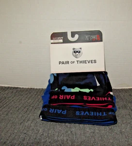 Calzoncillos boxer Thieves HOMBRE XL 38-40 listos para todo 2 PK NEGRO/azul - Imagen 1 de 4