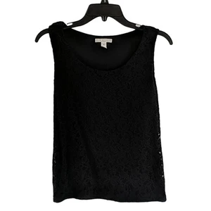 EUC Dana Buchman Lace Overlay Top, M - Picture 1 of 6