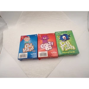Toysmith Old Maid Crazy 8s Go Fish Playing Cards Set Games Sealed - Picture 1 of 2