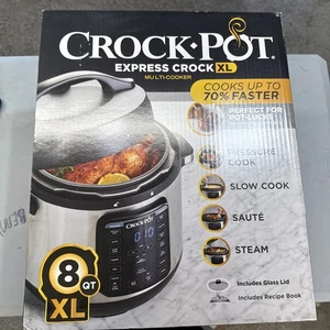 Crock-Pot 8 Qt Multi-Use XL Express Crock Programmable Slow & Pressure CookerNEW - Picture 1 of 7