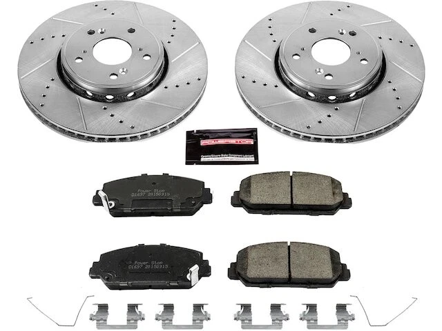 Kit de pastillas de freno delanteras y rotor 15VSRW38 para RDX ILX 2018 2015 2017 2013 2014 2016 Foto 1 de 1