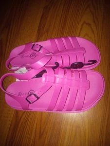 Sole Mates Damen-Sandalen Größe 8 Freizeit offene Zehenpartie Gummi Riemchen Fersenriemen pink - Bild 1 von 5