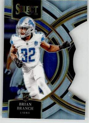 Brian Branch 2023 Panini Select Silver Prizms Die Cuts 135 Detroit Lions - Image 1 of 2