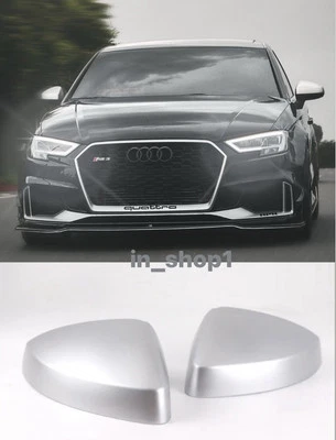 Calotte Specchietti Satinate Per Audi A3 S3 8V 2013/2020 - Immagine 1 di 4