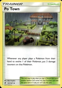 Po Town 121/147 | Sun & Moon - Burning Shadows | Pokemon TCG | English | Common - Picture 1 of 3