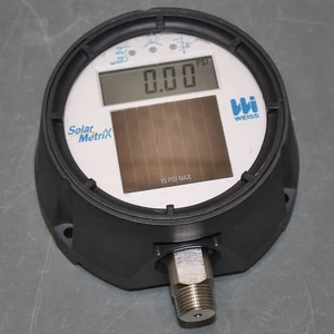 Weiss Digital Process Compound Gauge DUGY3-015-2L, 29.92 Hg to 15 psi, 1/2" NPT - Picture 1 of 8