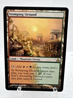Stomping Ground  Rare Regular MTG #165 - Guildpact Expansion Set - Image 1 of 2
