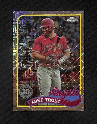 2024 Topps Series 1 - 1989 Topps Chrome Silver Pack Mike Trout #T89C-17 - Image 1 of 2