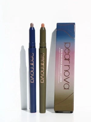 NIB PEAR NOVA Eye Duo Stick Shadow Liner AZURITE Blue & UNAKITE Green RV $44.50 - Image 1 of 4