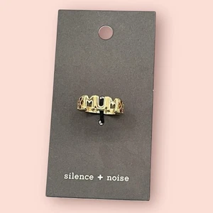 Urban Outfitters Silence + Noise Gold “Mum” Ring, BNWT - Picture 1 of 4