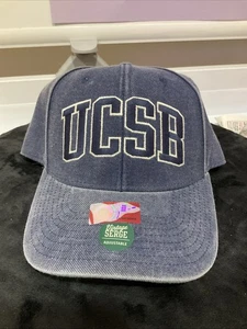 Vintage UCSB Mütze Cap Snap Back blau Denim bestickt College Santa Barbara selten - Bild 1 von 2