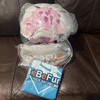 BeBeFun Toddler and Kids Ski Helmet Snowboarding Helmet with Goggles BRAND NEW - Image 1 of 2