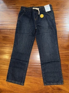 Neu mit Etikett Cat & Jack Jeans gerades Bein Jungen 12 Husky verstellbare Taille 30” Schrittlänge 23” - Bild 1 von 8