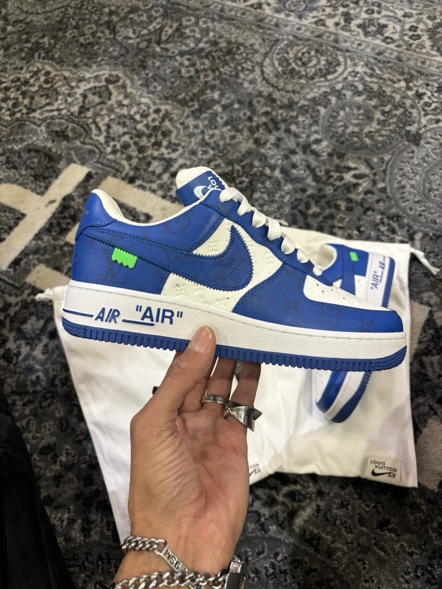 Nike Air Force 1 Low by Virgil Abloh x Louis Vuitton LV Blue Nike Air Force 1 Low by Virgil Abloh x Louis Vuitton LV Blue