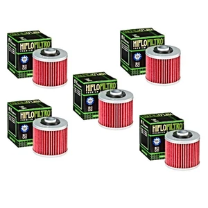 Hiflofiltro Oil Filter 5 Pack HF145 Yamaha XT250 XV250 XV500 XV535 XV700 XVS1100 - Picture 1 of 4