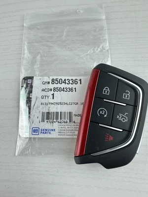 2021-2024 Cadillac CT4 CT5 V Remote Entry Key Fob F (S) Transmitter 85043361 OEM - Image 1 of 4