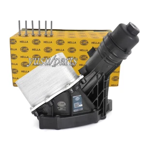 Hella Engine Oil Cooler Assembly11428583895 for BMW F22 G30 540i 640i 740i M240i - Picture 1 of 5