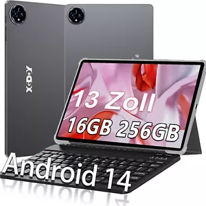 2024 NEU Tablet 13 Zoll 16GB RAM 256GB ROM Android 14 5G+2.4G WiFi 6 IPS 8000mah - Bild 1 von 29