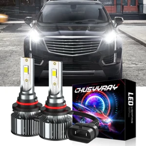 Faro delantero LED 6000K bombillas haz alto/bajo para Cadillac XT5 2017-2019 - 2x 9012 - Imagen 1 de 10
