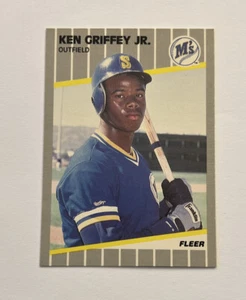 1989 Fleer Ken Griffey Jr #548 RC Rookie Card Mariners - Foto 1 di 2
