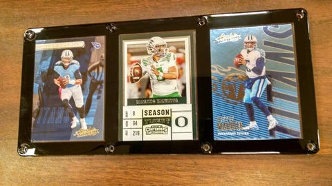 MARCUS MARIOTA 3 CARD PLAQUE OREGON DUCKS TENNESSEE TITANS Cover