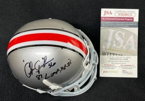 Chris Spielman Signed & Inscribed 1987 Lombardi Ohio State Mini Helmet JSA COA - Picture 1 of 6