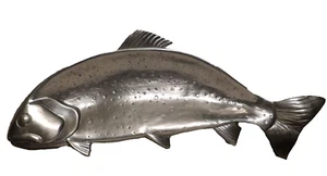 Wilton Large Salmon Trout RWP Pewter Fish Serving Platter Tray 22"x9" FREE SHIP - Picture 1 of 6
