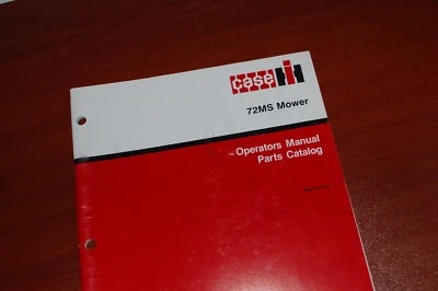 CASE 72MS Mower Parts Manual Book catalog list spare rotary disc hay grass 1990 - Image 1 of 3
