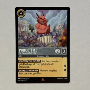 Philoctetes 190/204 Disney Lorcana Ursula's Return Regular Rare Card NM - Picture 1 of 2
