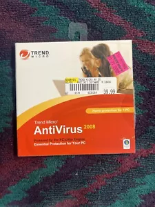 TREND MICRO Antivirus 2008 CD with Serial Number Windows XP/Vista - Picture 1 of 4