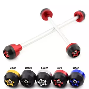 Rear Front Axle Fork Crash Slider For DUCATI MONSTER 659 696 797 2008-2019 - Foto 1 di 12
