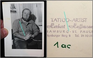 Herbert Hoffmann ,Tatoo Artist u. Fotograf ,altes Foto - Bild 1 von 4