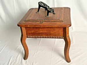 Antique Eastlake, Oak shoe shine box - Picture 1 of 9