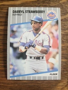 Darryl Strawberry - 1989 Fleer #49 - New York Mets - Picture 1 of 2