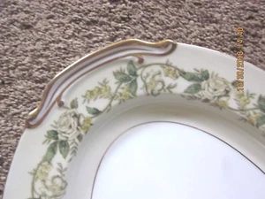 striking GILT yellow FLORAL Theme Platter NORITAKE- Large 16"x12" Japan 1950's - Picture 1 of 6