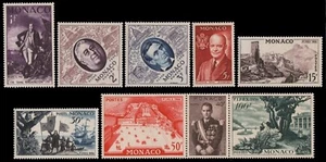 Mónaco 1956 - Mi-Nr.o 527-535 ** - Estampillada sin montar o nunca montada - Exposición de sellos - Imagen 1 de 1