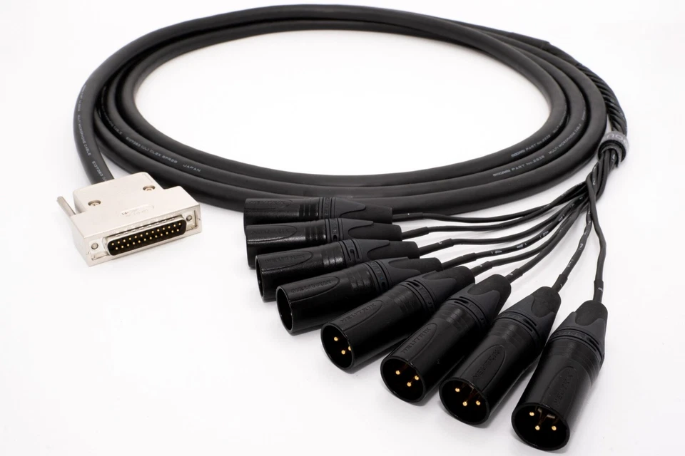 Canare MR202-8AT 8 Multicore Analog Snake Cable | D-Sub 25 Male to XLR Male. - Image 1 of 1