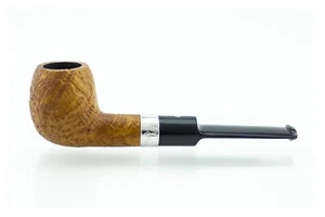 Pipa ASHTON OLDCHURCH XX222 Apple dritta sabbiata arancione vera Silver England - Picture 1 of 4