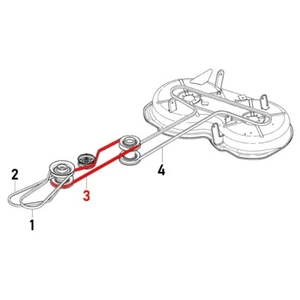 Cinghia trapezoidale 589532801/575225501 Husqvarna Rider 111 B, 111 B5, 112 C5 - Foto 1 di 2