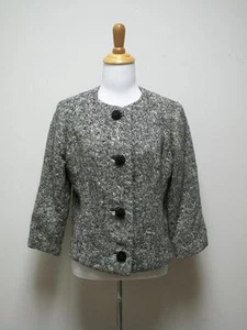 Giacca tweed popcorn vintage anni 50/60 Lord & Taylor/Vogue Paris originale taglia S - Foto 1 di 7