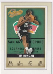 2001 Fleer Authentic NBA No. 27 Tim Duncan - Imagen 1 de 2