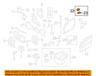 Peças de motor SUBARU OEM 03-21 B9 Tribeca EngineTransaxle - tampa de enchimento 15255AA170 - Imagem 1 de 2